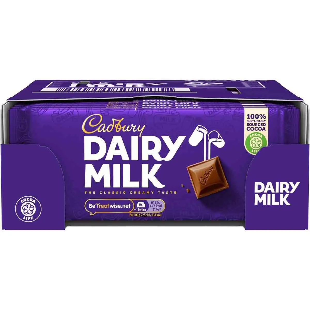 Cadbury Dairy Milk Chocolate Bar 110g (Box of 21) - Image 2